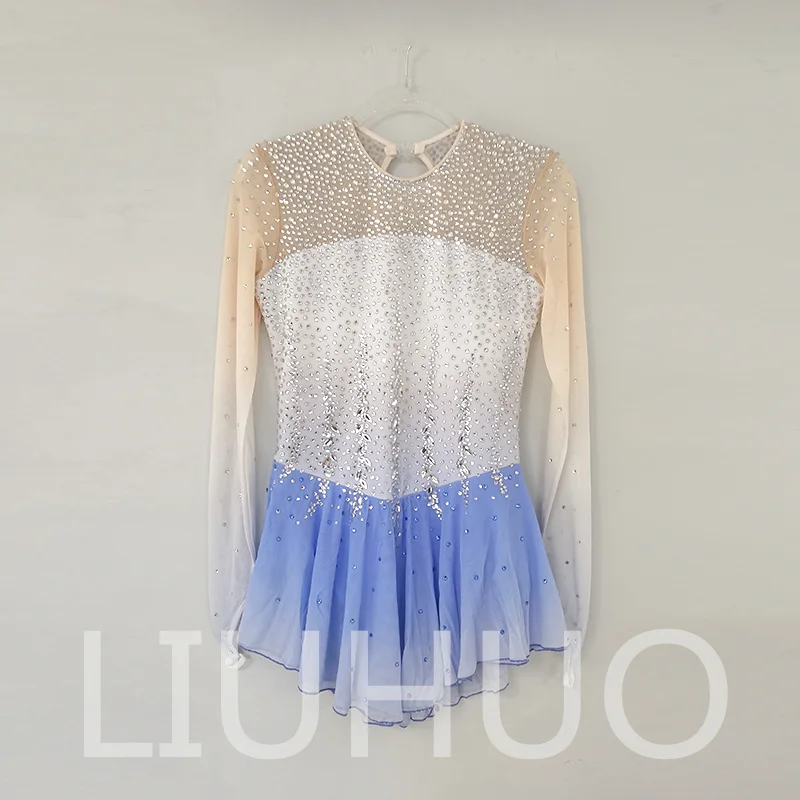 

LIUHUO Ice Figure Skating Dress Girls Women Teens Stretchy Spandex Competition Wholesale