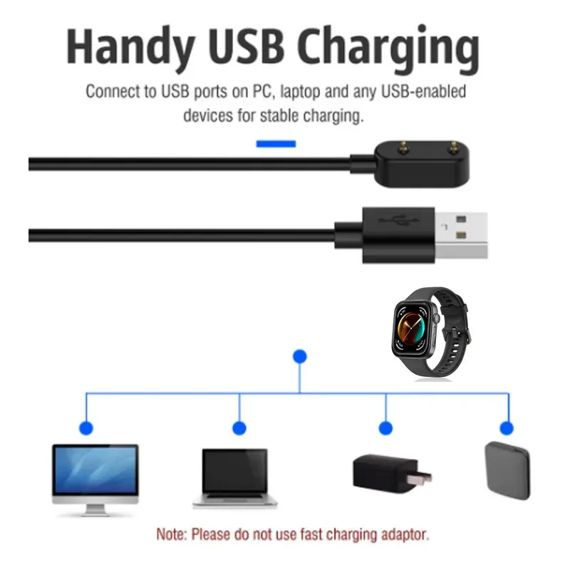 Charging for Huawei Band 9 / 8 / 7 / 6 / 6Pro Power Adapter for Huawei Watch Fit 3/ Fit 2/Honor Band 9 7 6 Watch Charger Cable