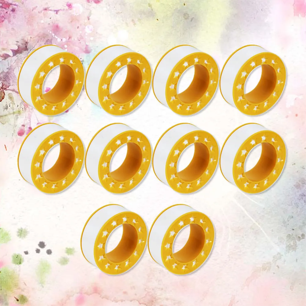 

10 рулонов высокопрочной водонепроницаемой уплотнительной ленты из ПТФЭ, устойчивой к окислению, для сантехнических соединений и паровых винтов