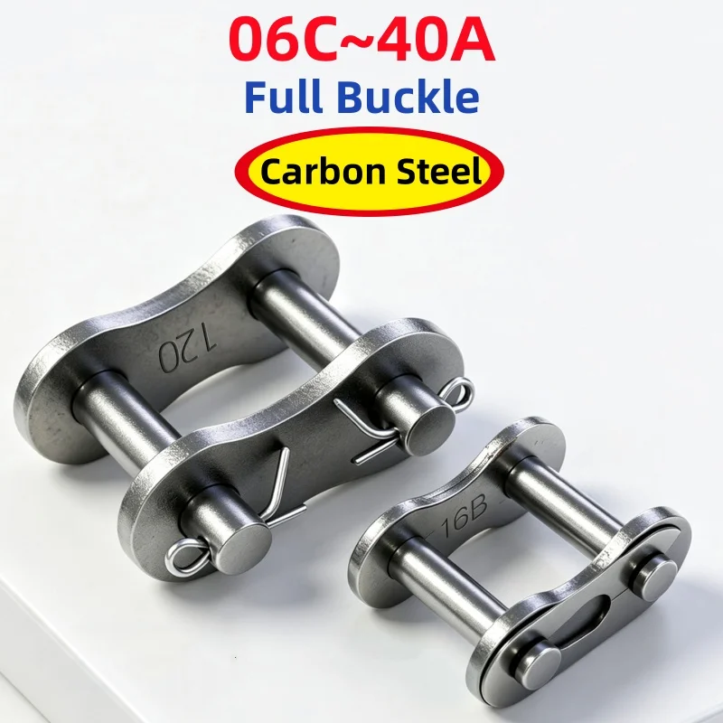 04C/05B/06B/06C/08A/08B/10A/12A/16A/20A~40A Carbon Steel Full Chain Buckle Single Rows Short Pitch Roller Chain Join Link