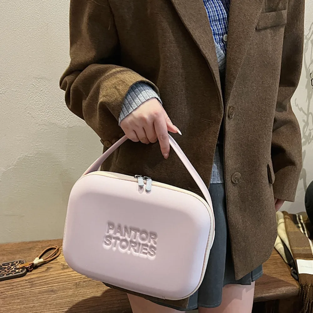

Cute Storage Silicone Makeup Bag Portable Large Capacity Travel Cosmetic Container Multifunctional Handle Wash Pouch Travel