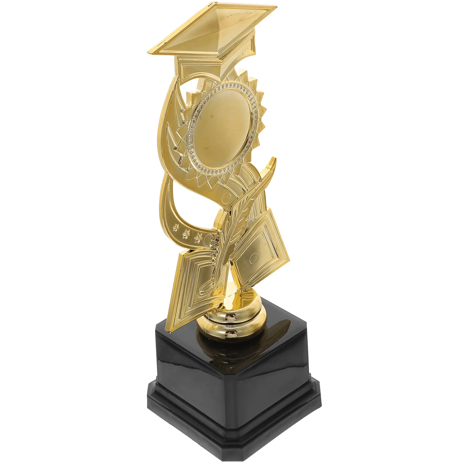

Plastic Graduation Trophy Award Prop Unique Lovely Doctor Statue Durable Wear Resistant Bright Color Perfect Party Decor