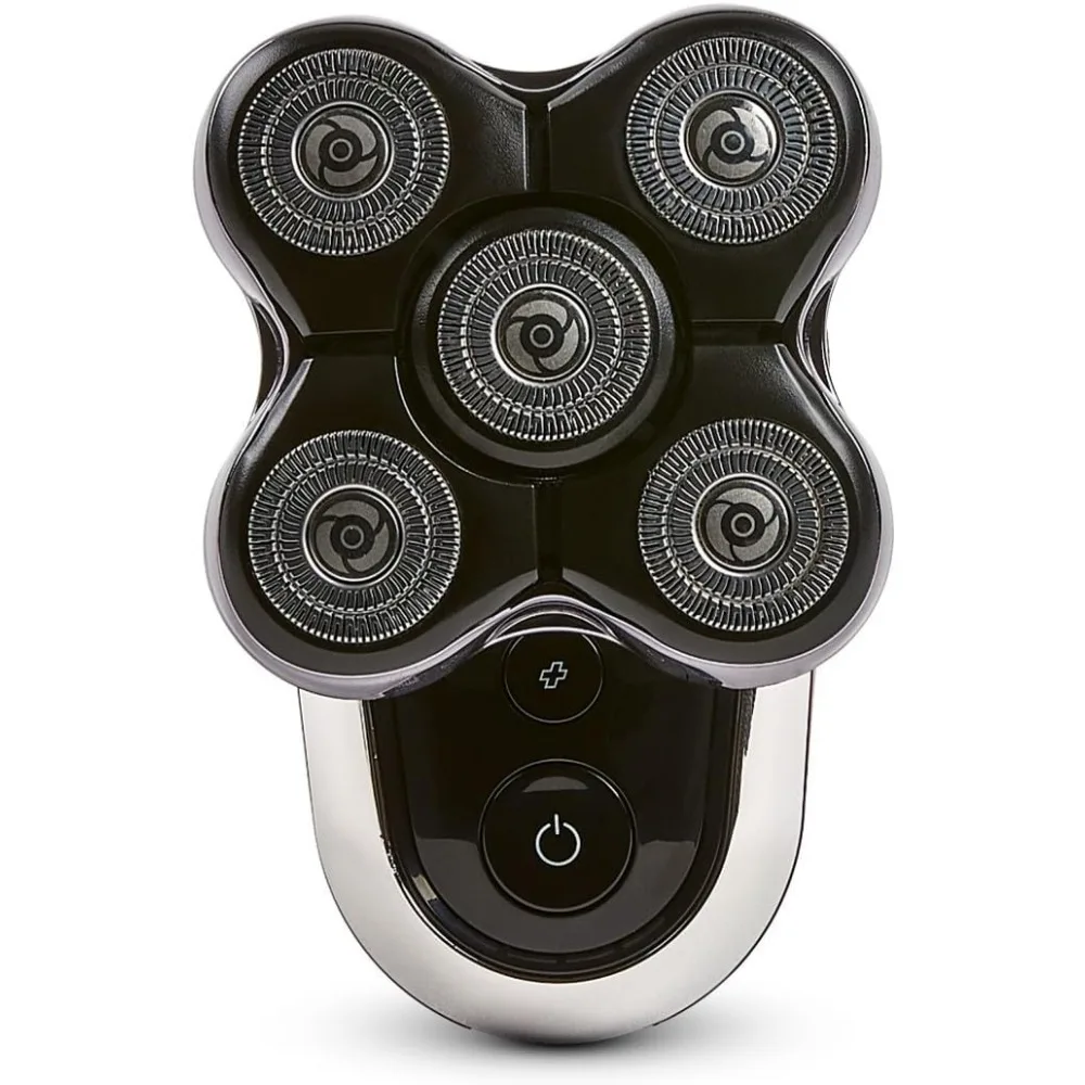 First wet-dry bald head electric shaver, Japanese steel blade, wireless charging, easy shaving, accurate dual-track head