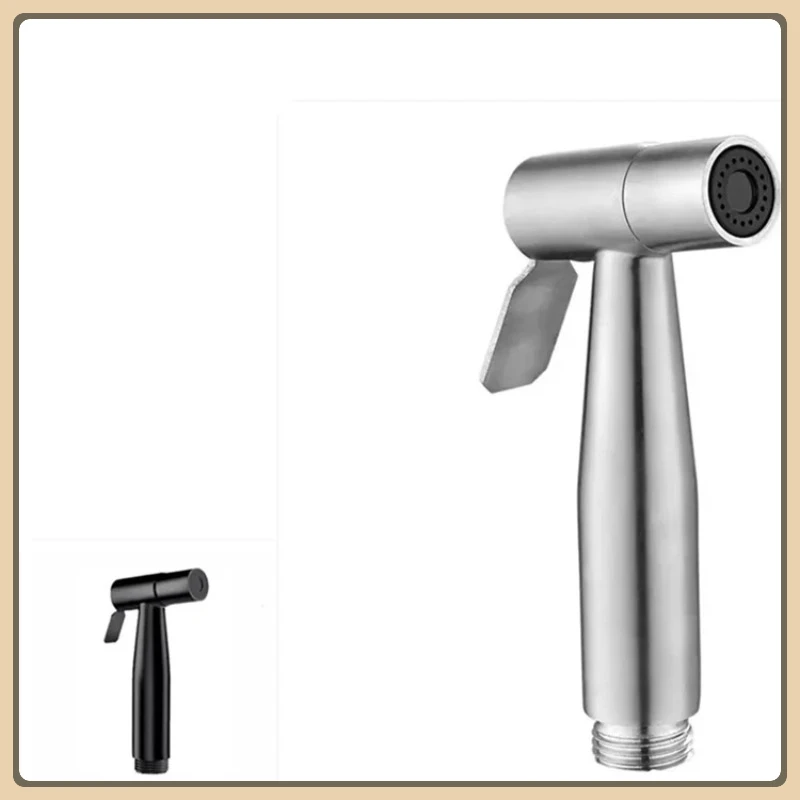 

Bathroom Stainless Steel Faucet Spray Handheld Toilet Bidet Faucet Stainless Steel Hand Bidet Sprayers Brushed Water Sprayer