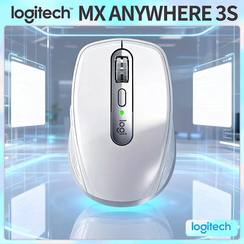 

Компактная мышь Logitech MX Anywhere 3S, эргономичный дизайн, перезаряжаемая, с быстрым прокруткой для портативных ПК Mac