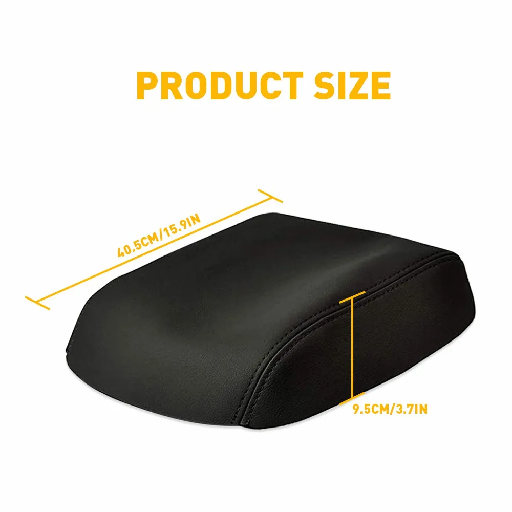 For Honda Pilot 2009 2010 2011 2012 2013 2014 2015 Car Center Lid Armrest Cover Black Grey Microfiber Leather Skin Accessories