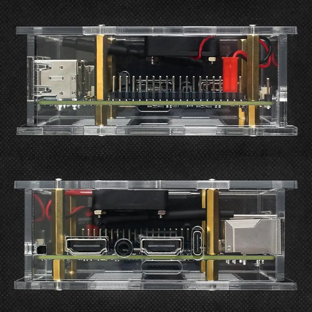 For Orange Pi 5 Max Acrylic Transparent Protective Shell Heat Dissipation Design Easy To Install For Orange Pi 5 Max Accessories