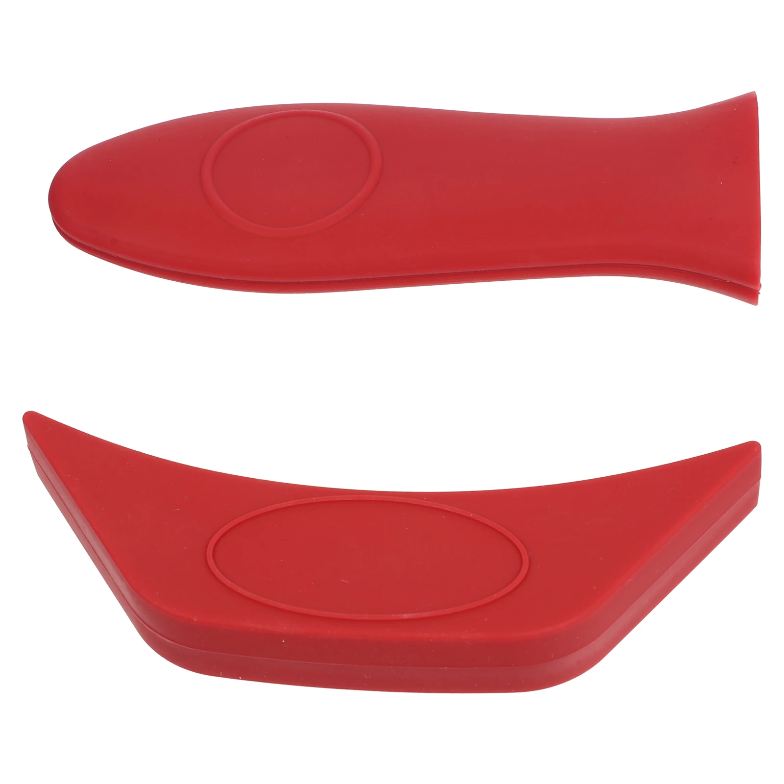 

2pcs Silicone Covers Heat-Resistant Non-Slip Pan Handle Grips Kitchen Supplies Wok Handle Insulated Covers For Metal Cookware