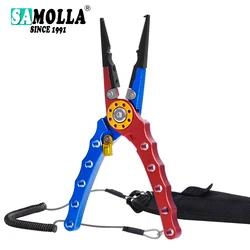 New Fishing Pliers Line Cutter Multifunctional Knot Aluminum Alloy Scissors Hook Remover 126g 20CM Fishing Equipment