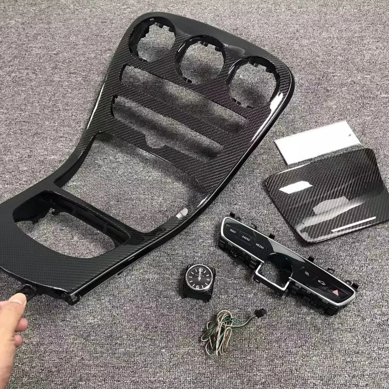 for W205 Upgrade C63s Wanguo Meter Central Control Panel W205 Carbon Fiber Central Panel W205 Interior Kits