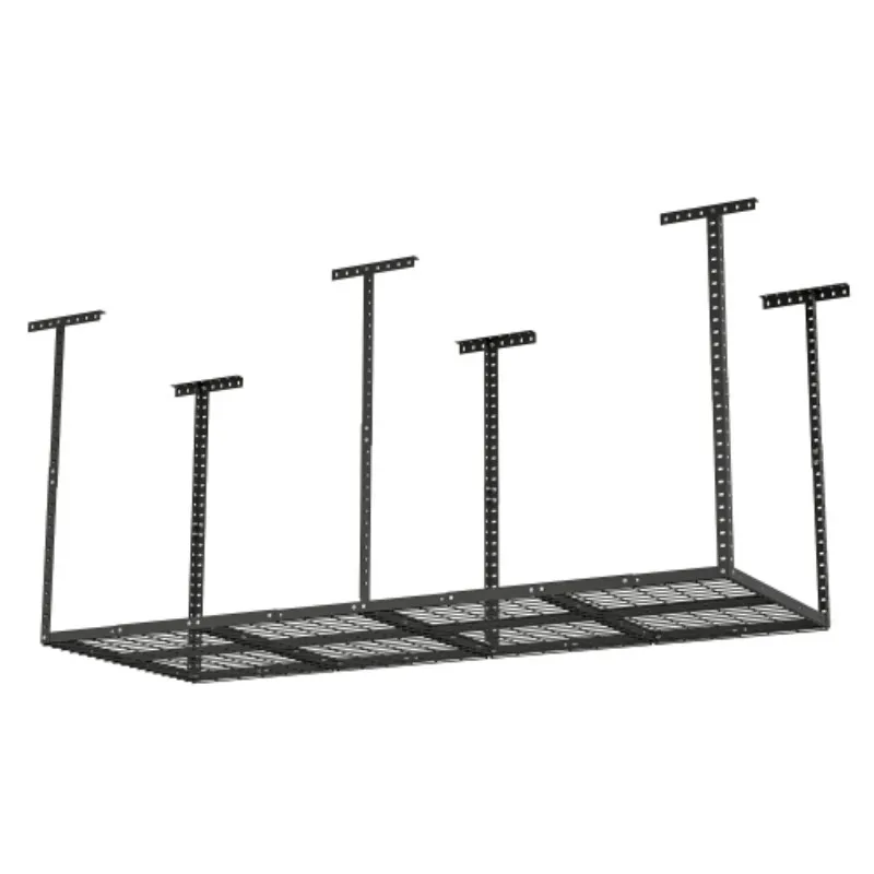 

3x8ft Overhead Garage Storage Rack,Adjustable Garage Storage Organization Systerm,Heavy Duty Metal Garage Ceiling Storage Racks,