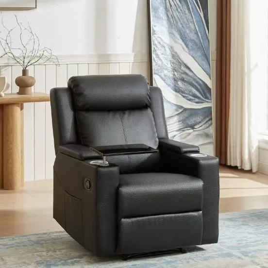 التكنولوجيا اليدوية الحديثة واحدة الجلود أريكة متعددة الوظائف بسيطة مستلق مساحة النوم كبسولة أريكة غرفة المعيشة الأسهم #5