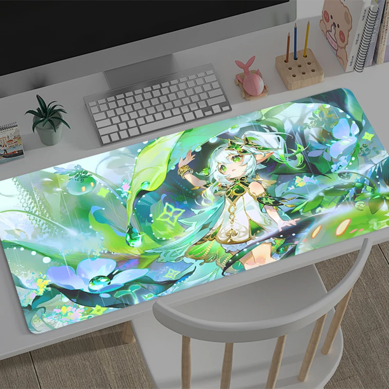 

Mouse pad Large Genshin Impact Nahida rubber keyboard mouse carpet anti-slip gamer mouse pad laptop coaster PC carpet Mousepad