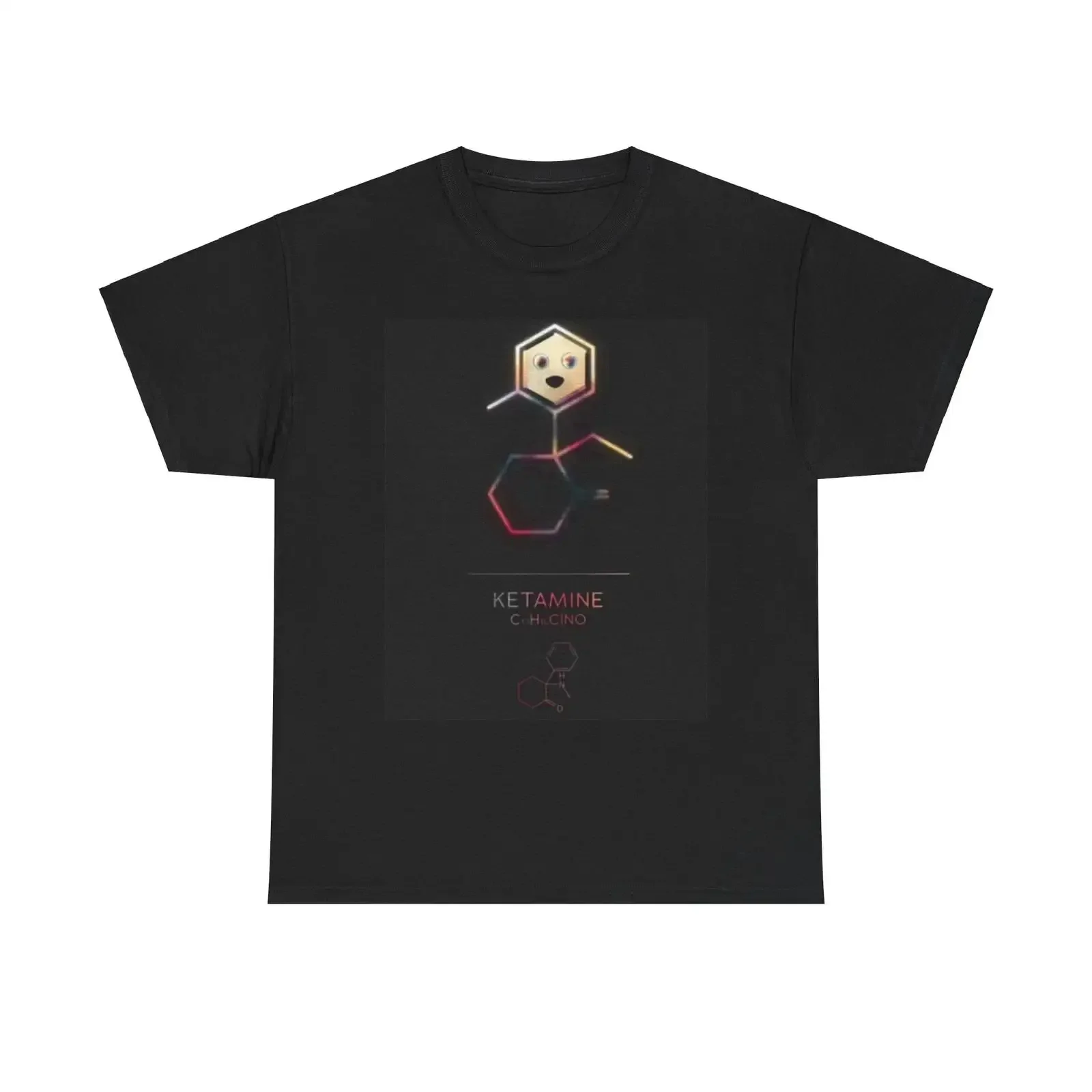 T Shirt Ketamin Grafik lustig Gras Witz Molekül schwere Baumwolle vintage Washed Unisex homme Top For Everyday Wear fashion