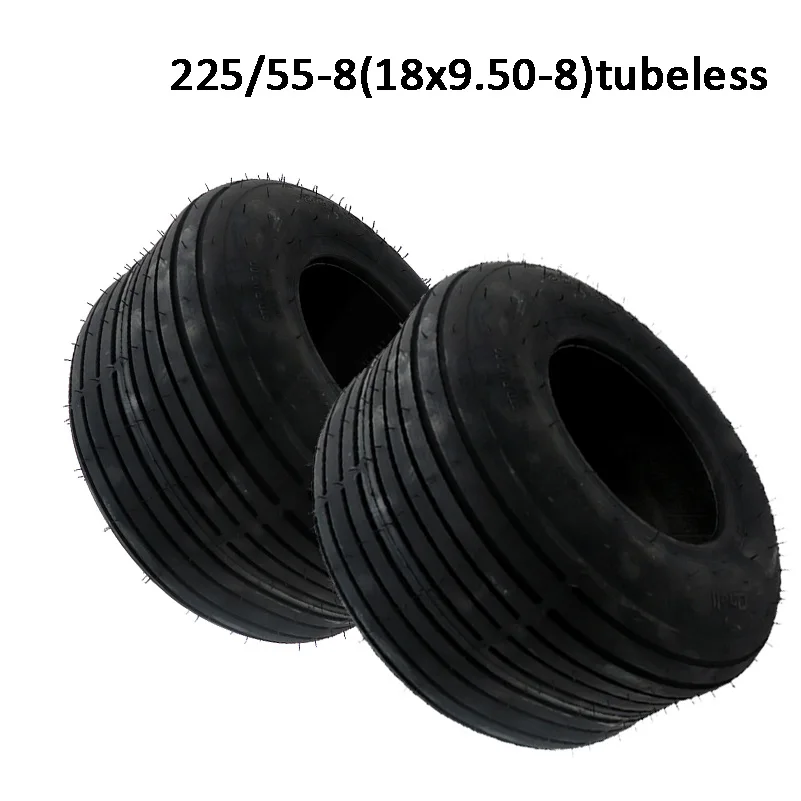 

Шины Explosive 225/55-8 (18x9.50-8) 8-дюймовые бескамерные, передние и задние, подходят для электромобилей.