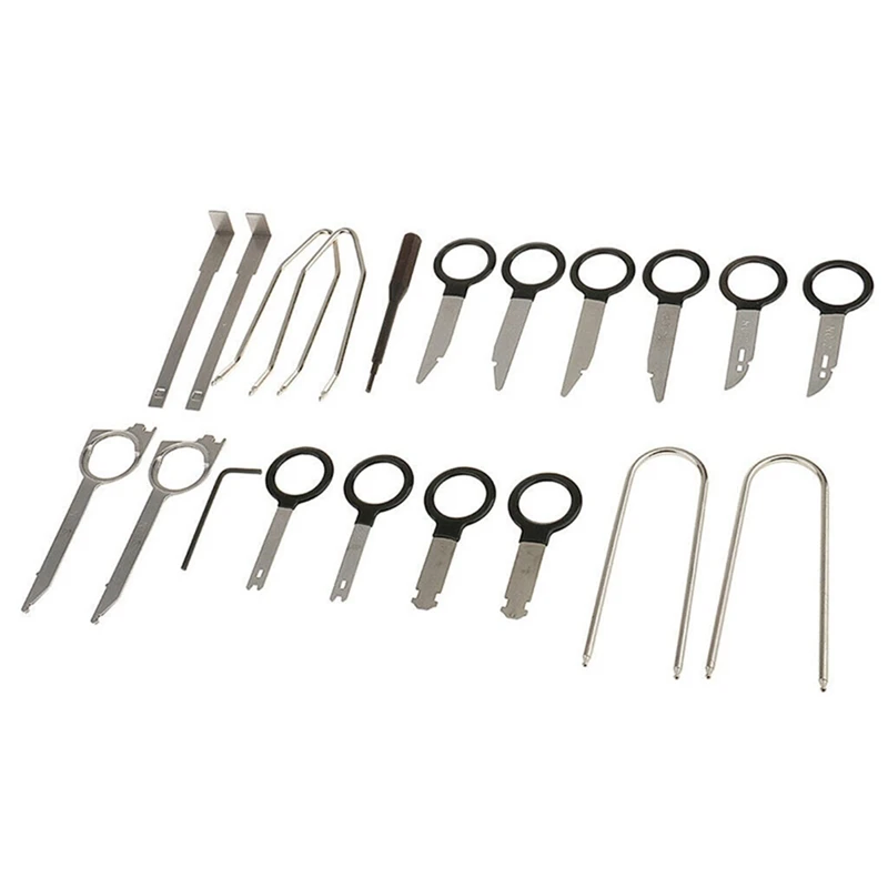 20Pcs Stereo Dash CD Player Removal Tool Set Automobile Parts Accessories Car Radio Audio Removal Install Key Kit