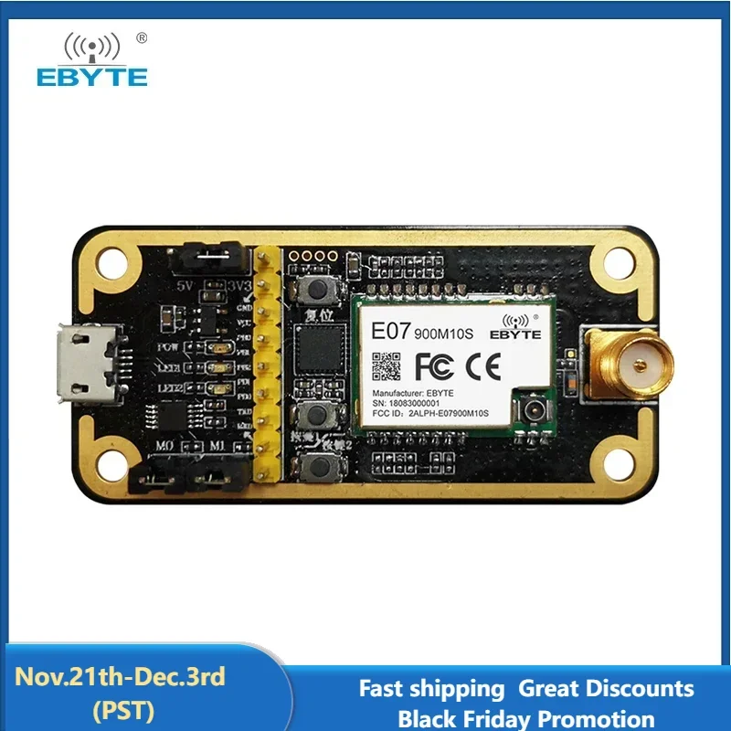 Test Board E07-900MBL-01 E07-900M10S Development Evaluation Kit USB Interface to TTL Main Control MCU STM8L151G4 Easy Use