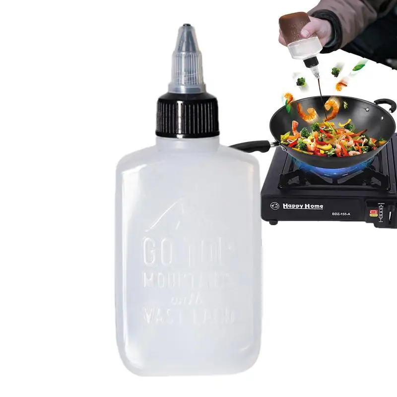 Outdoor Oil Bottle Portable Sealed Seasoning Bottle Barbecue Camping Leak Proof Sealed Seasoning Container Dispenser accessories