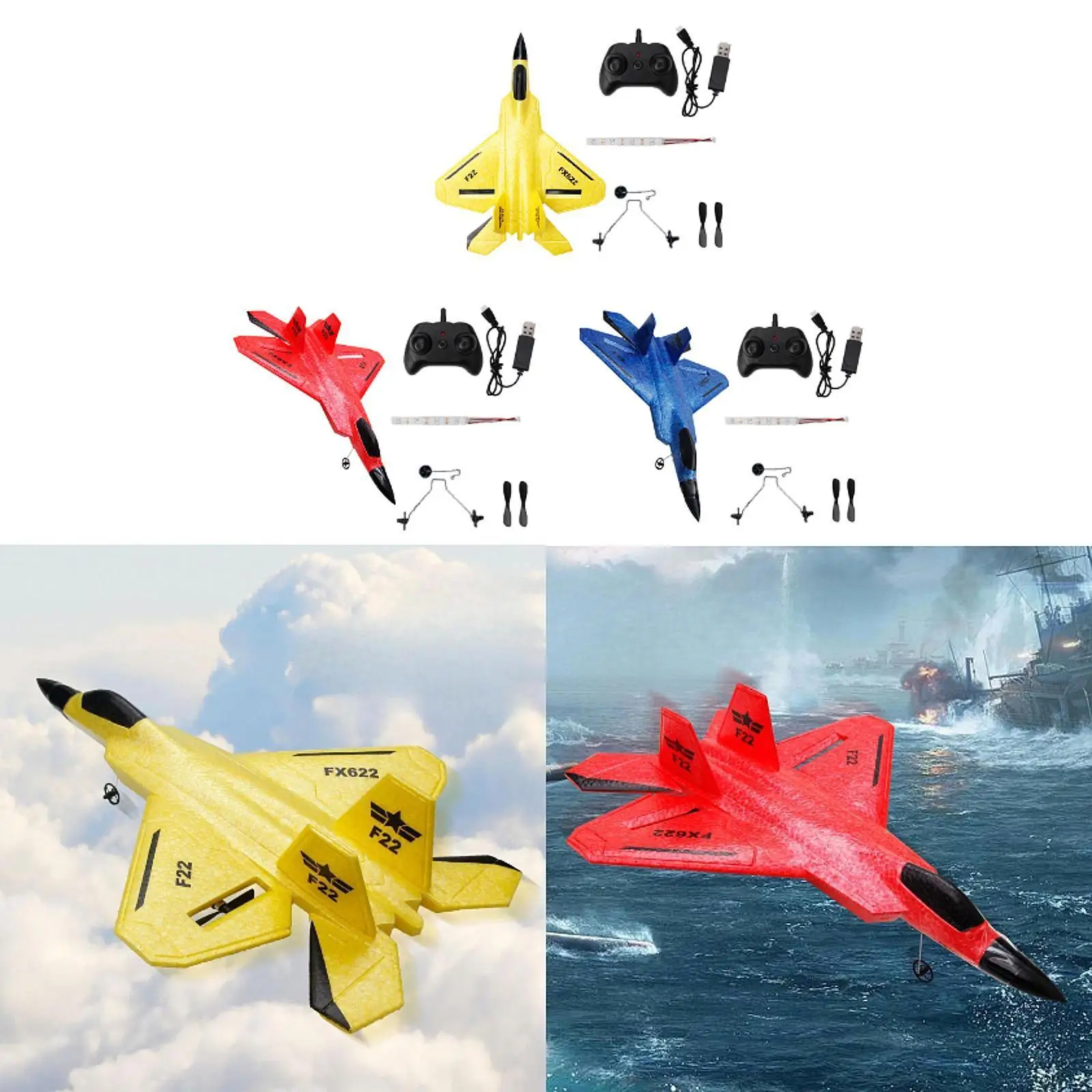 Avion RC en mousse télécommandé avec stabilisateur gyroscopique 3 axes, planeur, chasseur, avion de loisir pour enfants et adultes, cadeau