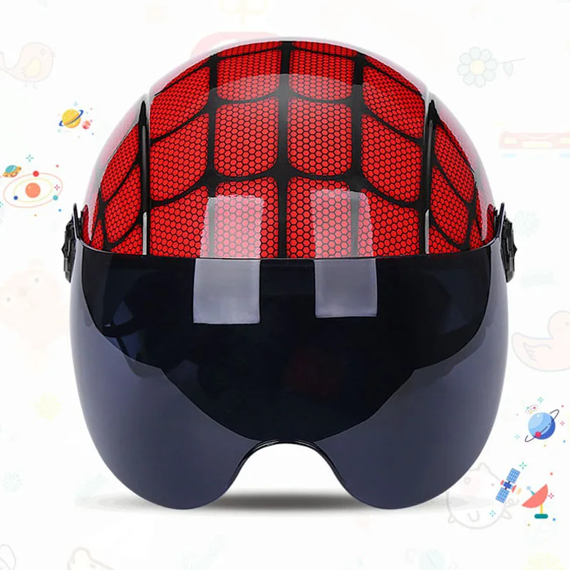 Adjustable size 48-55cm Children Love Kids Helmet New Summer Motorcycle Children Helmet Motorcycle Open Face Helmet Kids Helmet