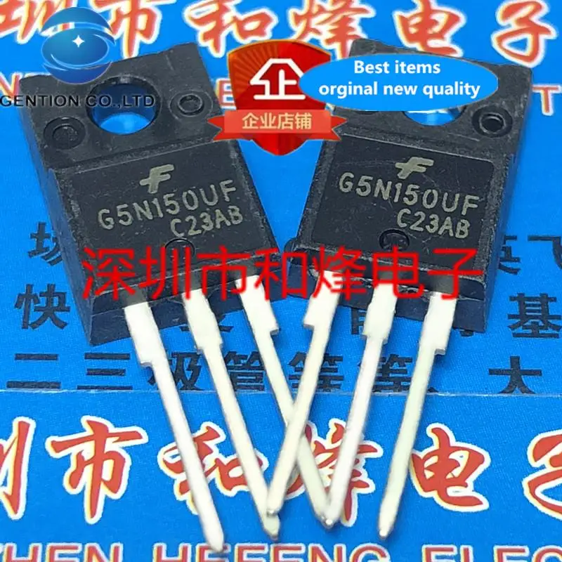 

10pcs 100% orginal new G5N150UF SGS5N150UFTO-220F 1500V 5A