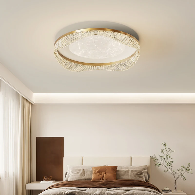 

Golden Nordic Style Ceiling Light Warm Winds Indoor Chandelier Hanging Lamps For Bedroom Living Rooms Restaurant Lighting