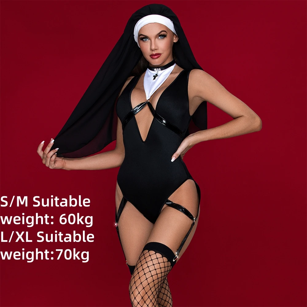 Biancheria intima sexy gioco di ruolo costume da suora costume performance di danza biancheria intima sexy uniforme sexyL144