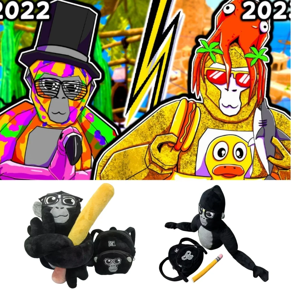 

Gorilla Tag Monke Plush Toy Gorilla Tag Plush Doll Stuffed Animal Soft Toy Plushie Kid Quality Birthday Halloween Christmas Gift