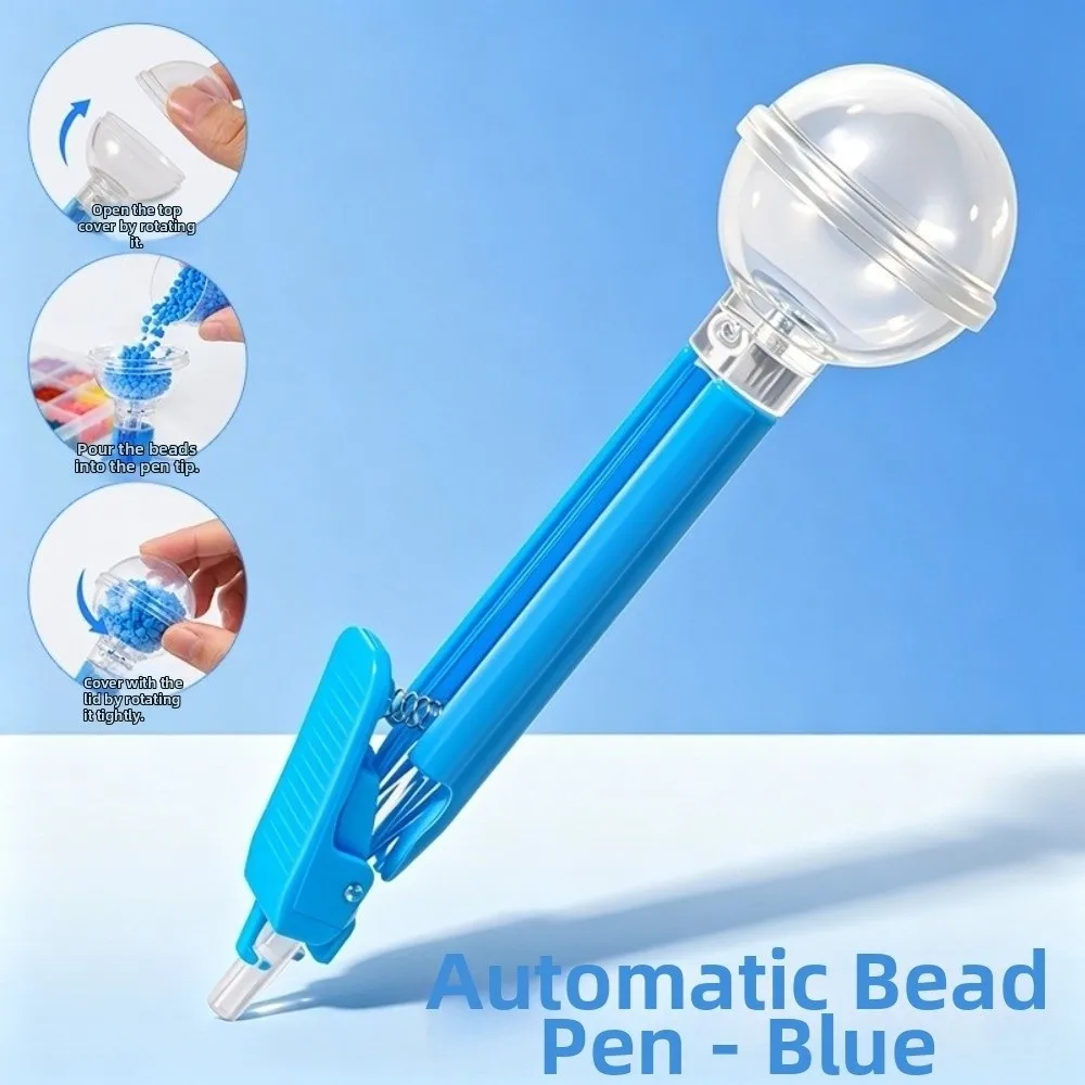 Professional Automatic Fuse Bead Pen 2.6mm Tip Efficient Press-Type Bead Pen Creative Time-Saving Bead Positioning Pen