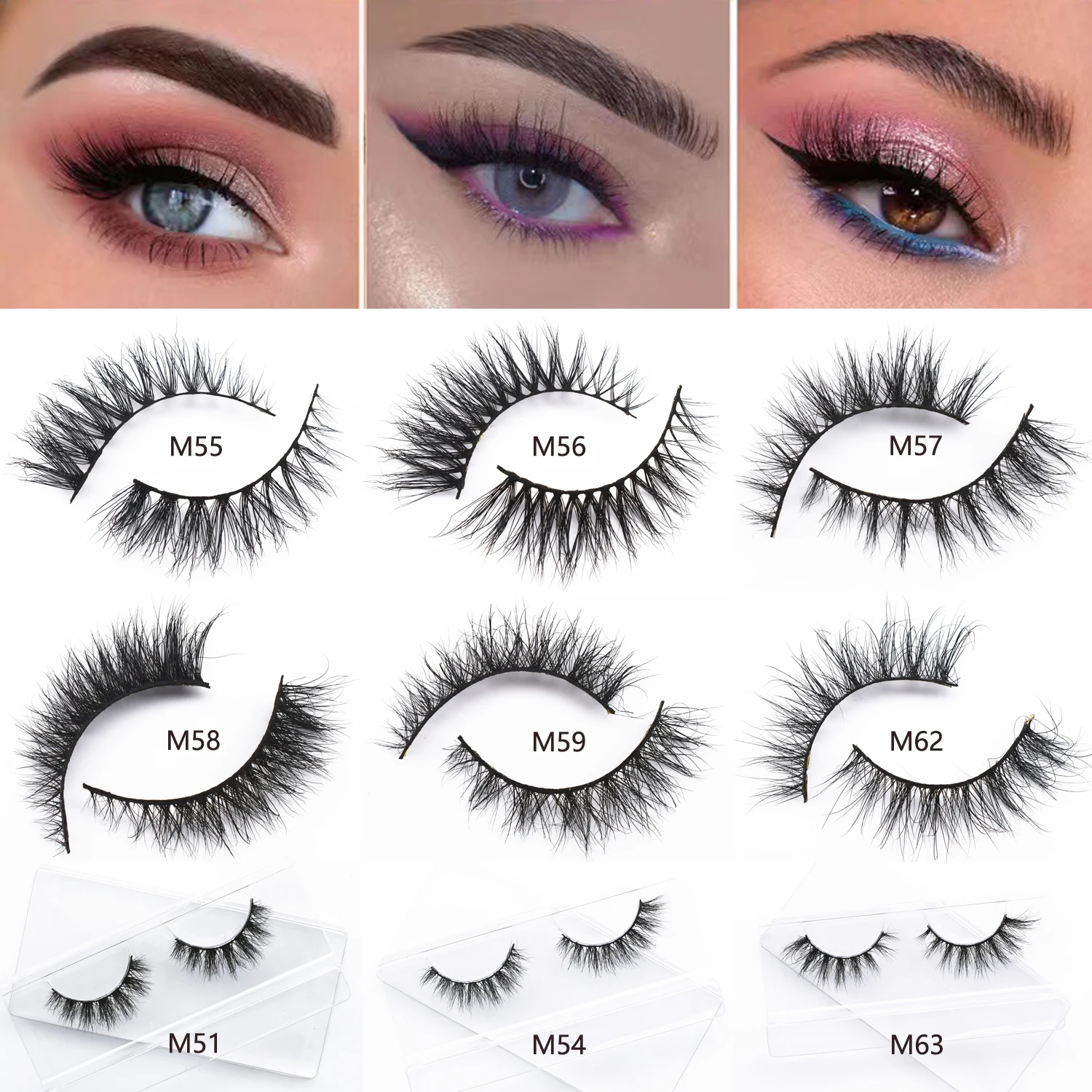 KEKEBAICHA Katzenaugenwimpern Nerzwimpern 15 mm Nerzwimpern Natürliche 3D-Nerzwimpern Tierversuchsfreie falsche Wimpern Make-up-Wimpern