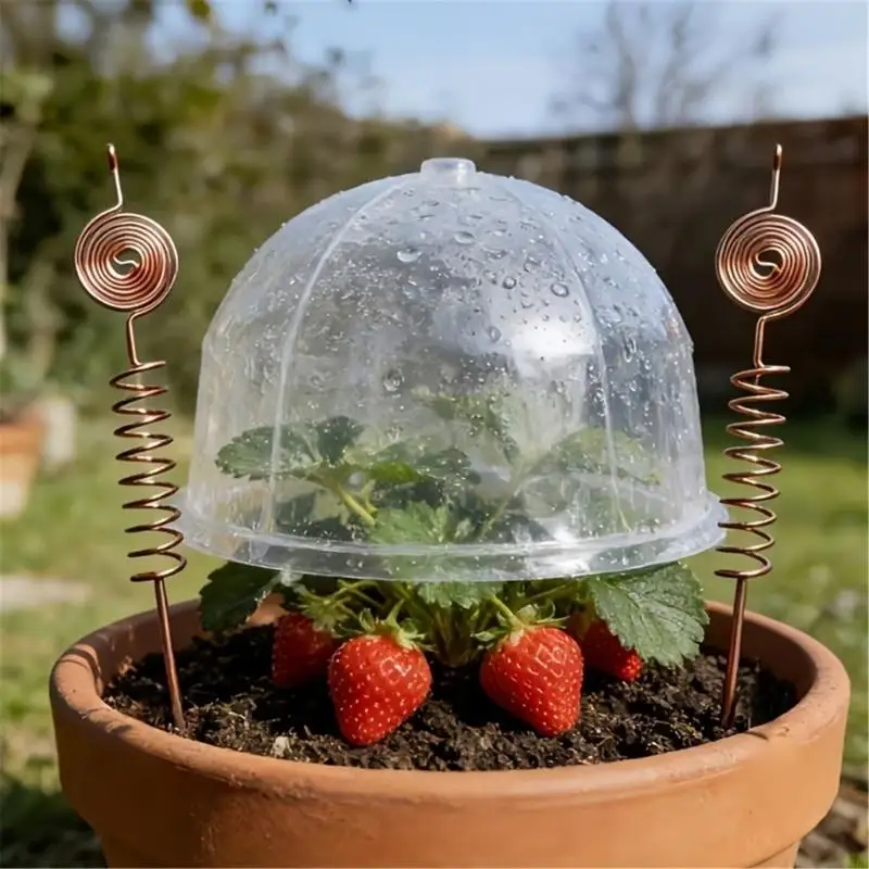 Metal Pot Stake With Warm Tone Top for Lawn Line Accent 55KF