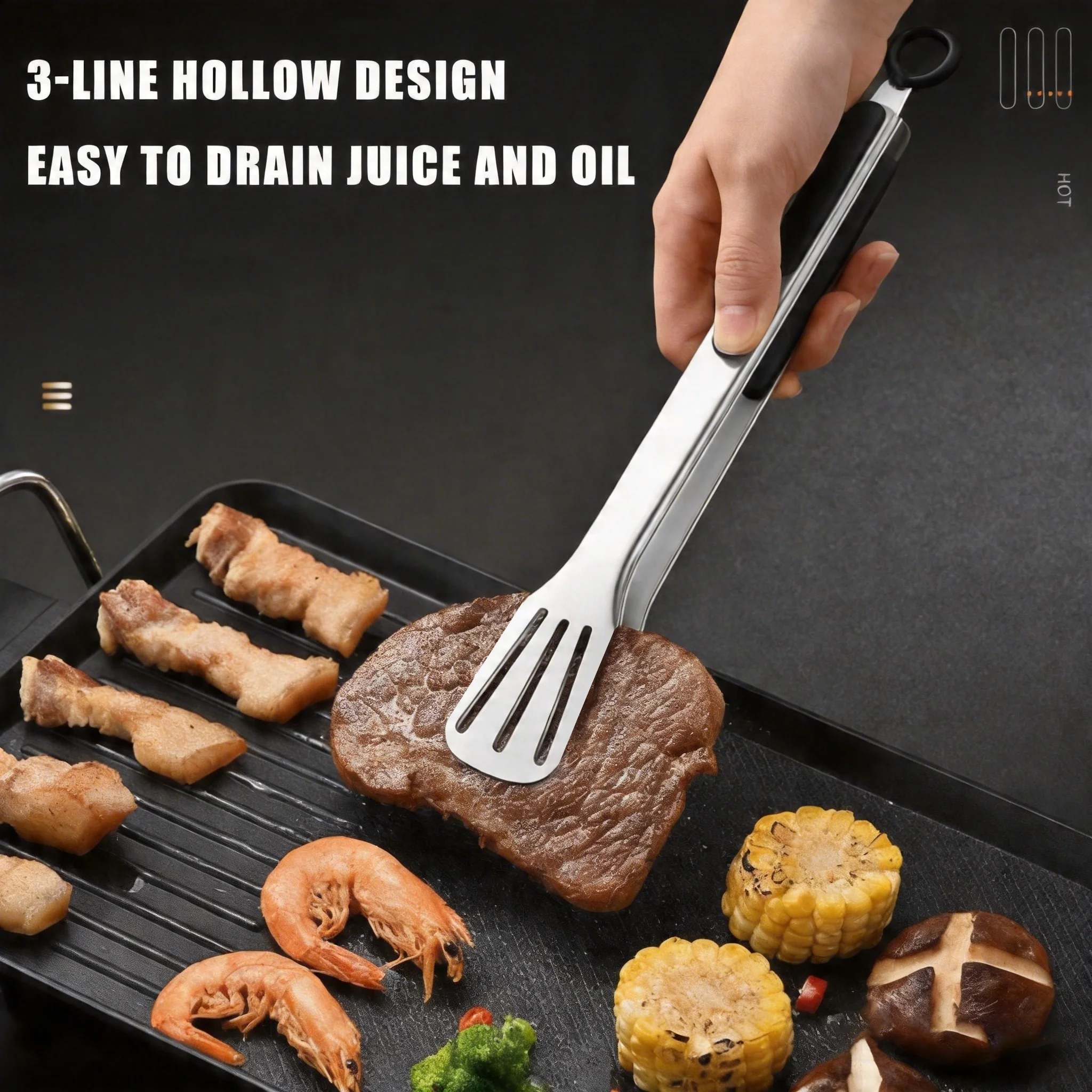 Pinza para barbacoa de acero i - Camping Hiking Cooking reseña y precio