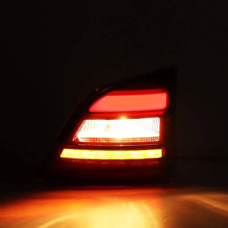 المصد الخلفي للسيارة الذيل ضوء Asasembly المصابيح الخلفية وقف الفرامل ضوء عكس الضوء بدوره مصباح إشارة ل FAW Besturn X80 2017 2018 #5