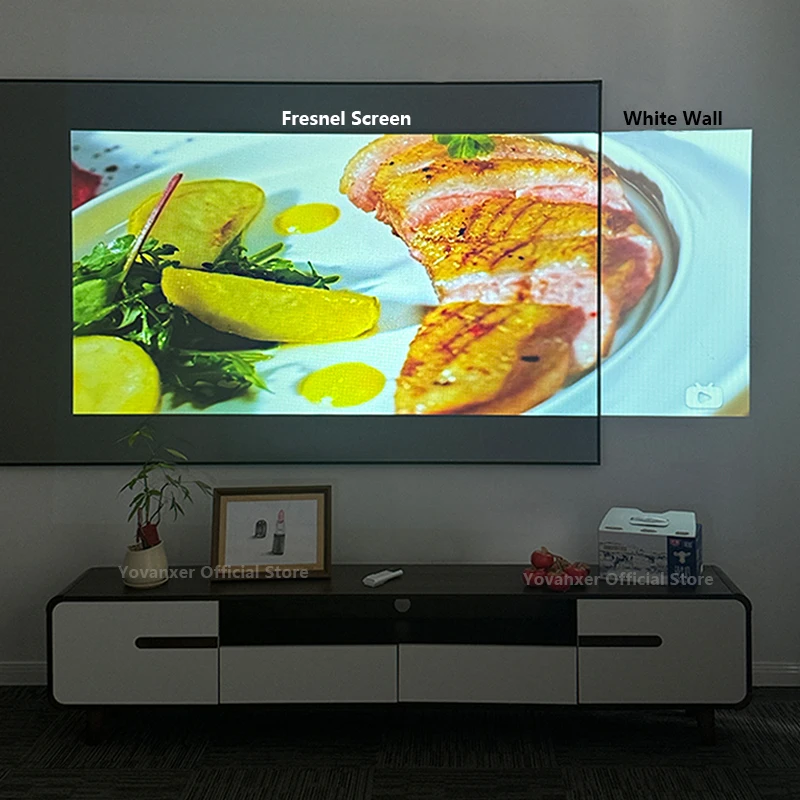 80-дюймовый 2025 новый проекционный экран Френеля ALR отклоняющий анти-свет фиксированная рамка лучше всего подходит для стандартного проектора с длинным ходом 8K