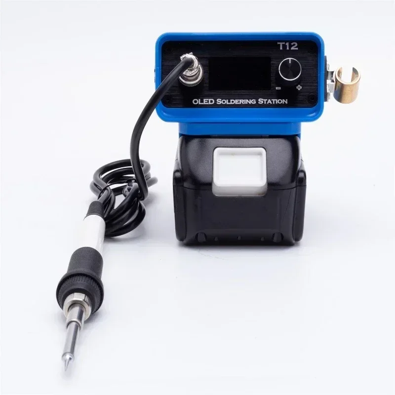 T12 OLED Soldering Iron Quick Heating Wireless °C/°F Free Switching For Makita 18V Battery Electric Iron DIY Digital Soldering