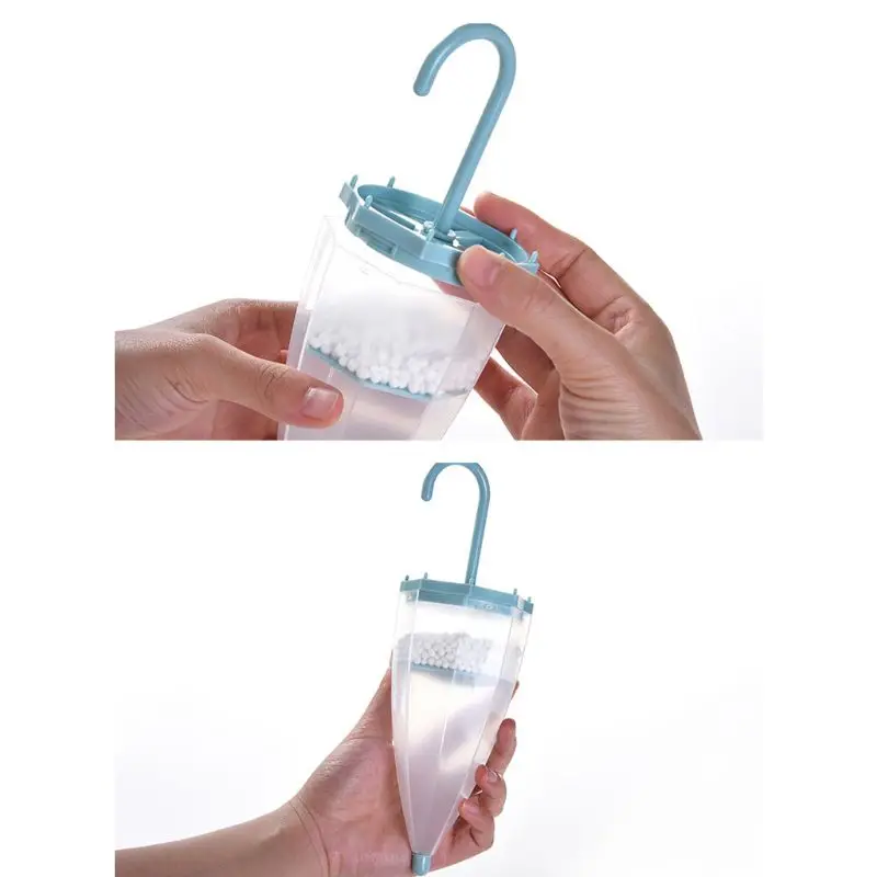 Mini Umbrella Shaped Hanging Desiccant Bag Moisture Absorbers Box Household