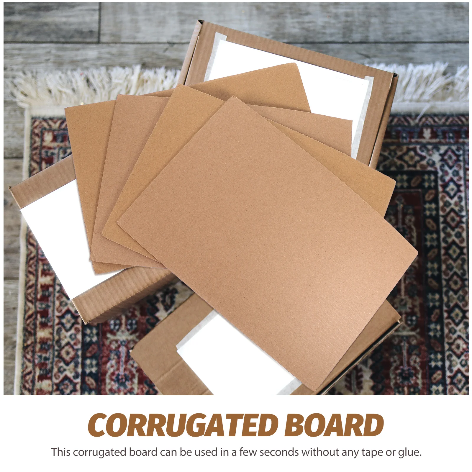 Corrugated Cardboard Express Packaging Paper Industrial A4 Size 10 Sheets Packing Boxes for Brown