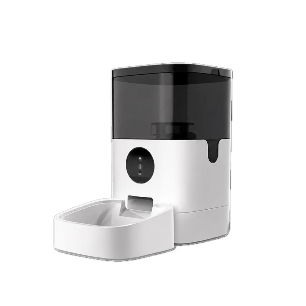 Automatic Portable Comedero Inteligente Tuya APP & Button Control Timed Food Dispenser with Voice Recording for Cats & Dogs