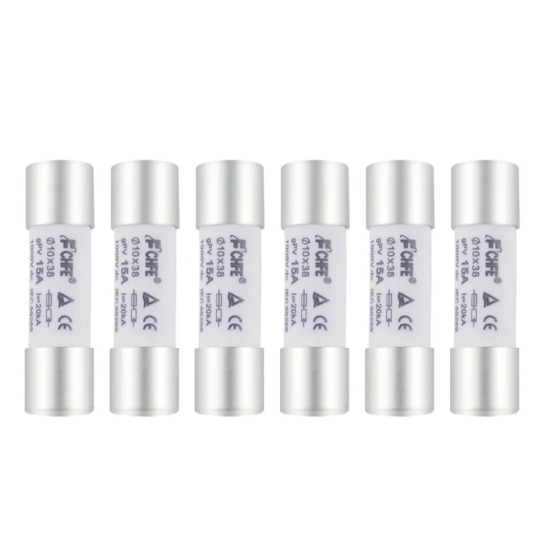 Solar DC 1000V PV Fuses 1A 2 A 6A 8A 10A 12A 15A 20A 25A 30A High Voltage for Solar System Protection