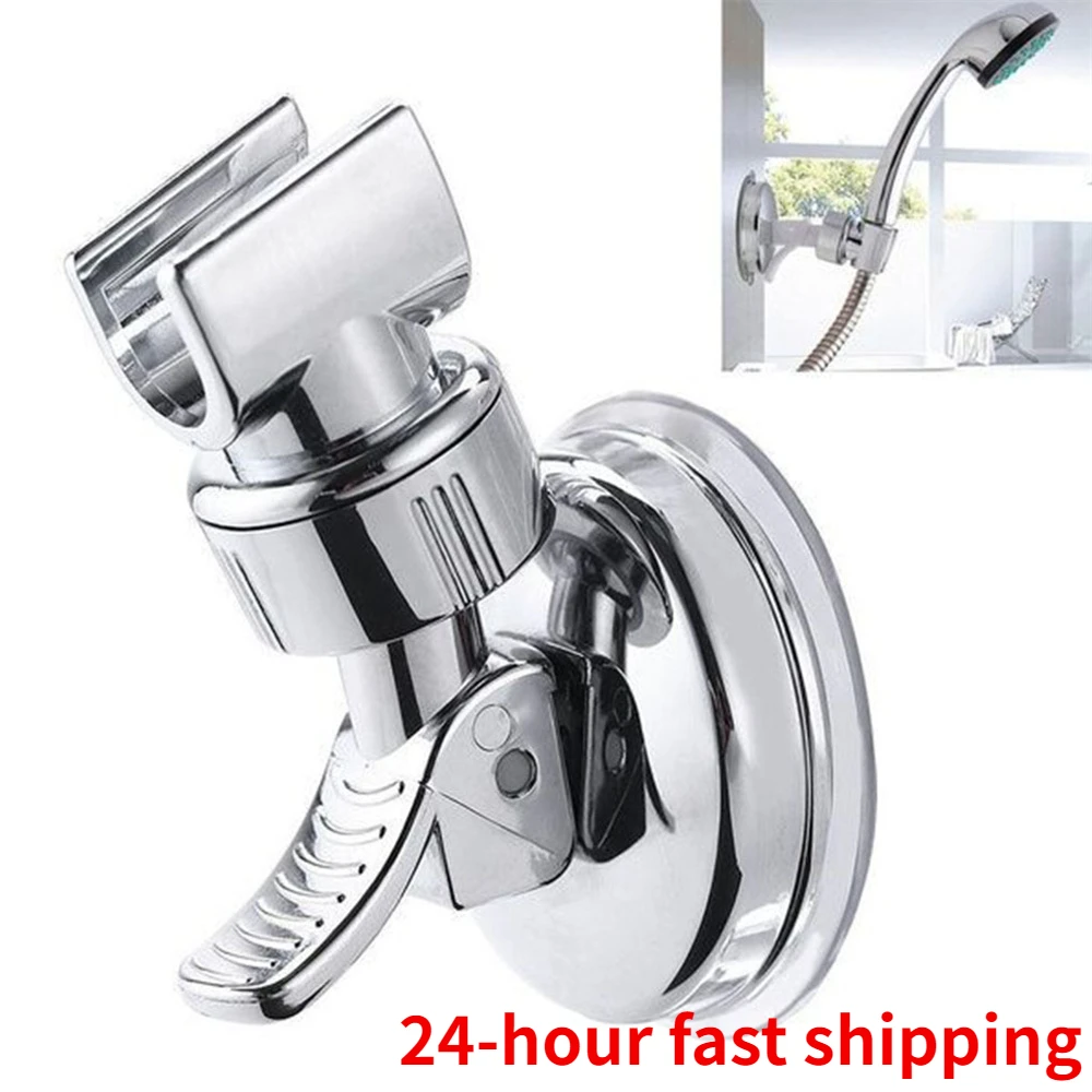 Shower Head Holder Universal 360 Degrees Adjustable Holder with Suction Cup Wall Mount No Punching Bracket Bathroom Accessories