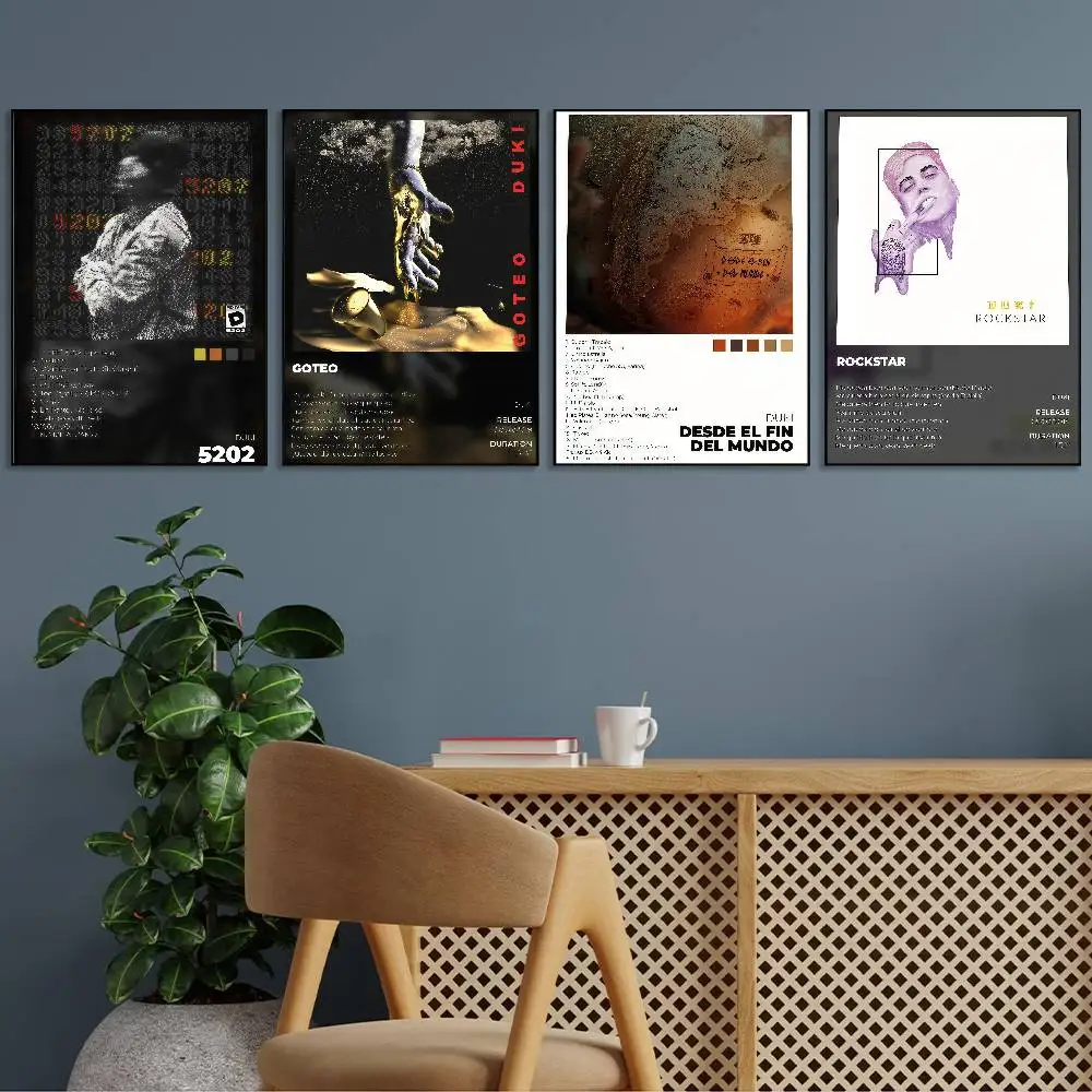 Rapper D-Duki 5202 Poster HD Sticky Wall Art Printing Waterproof Home Living Bed Room Bar Aesthetic Decor