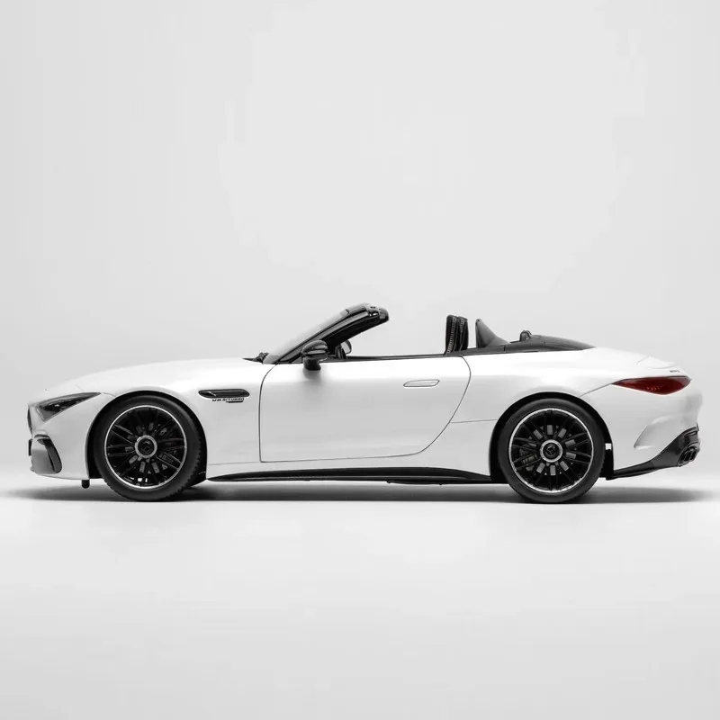 Iscale 1/18 mercedes-benz amg sl63 r232 conversível modelo de carro de liga de abertura completa simulação sala de exibição carros modelo menino brinquedo presente