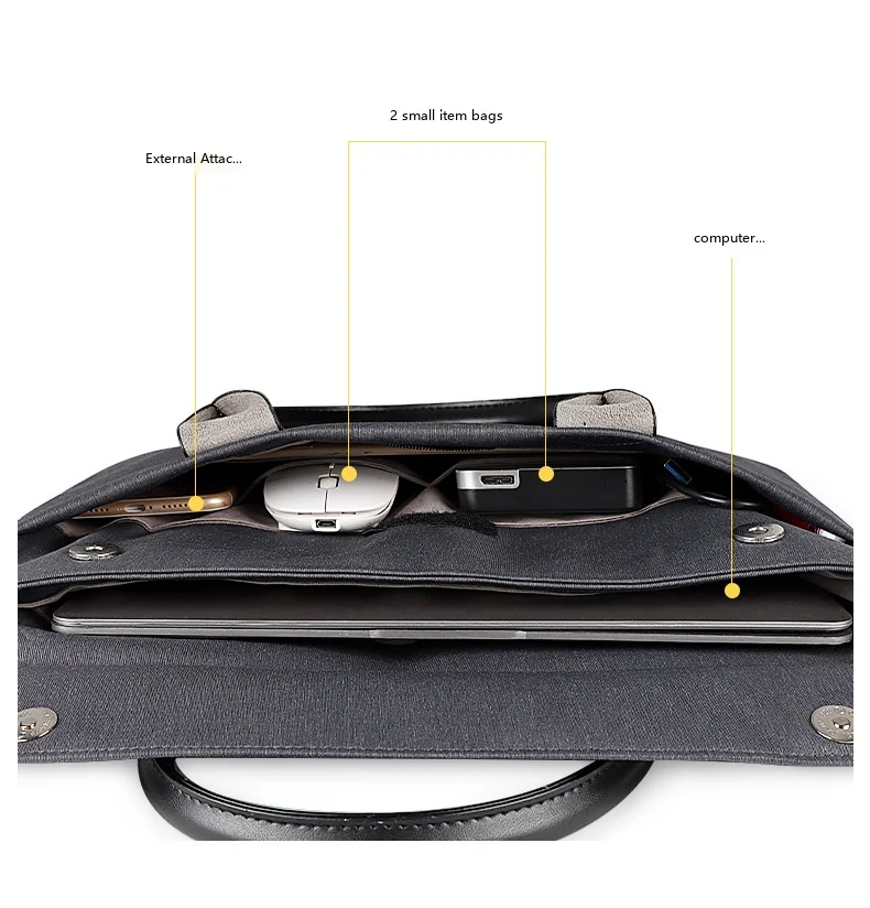 Modische Laptop-Tragetasche 13 15 Zoll Rosa Grau Wasserdichte Nylon-Aktentasche für Frauen im Büro – Detail 5
