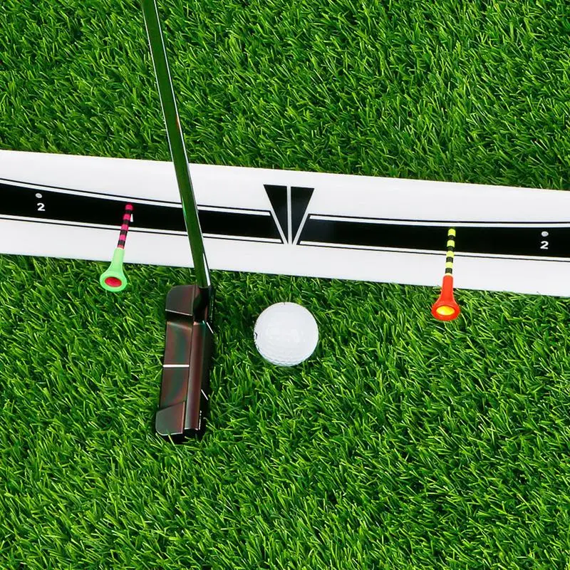 Dispositivo de práctica de putting de Golf, placa guía de trayectoria de Putting, ajustable, Ayuda de entrenamiento de arco Putter de Golf,