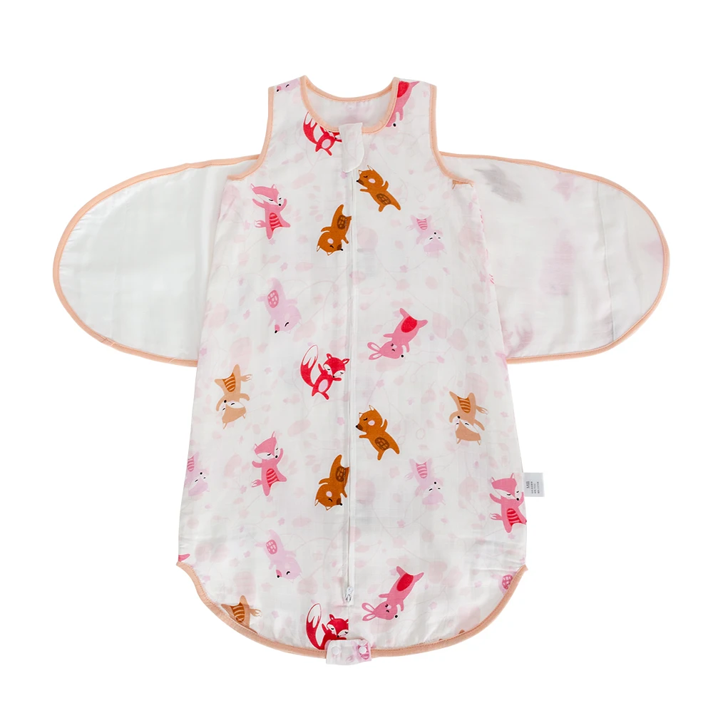 

Summer Lightweight Baby Cotton Two-way Zipper Sleeping Bag Comfortable And Not Stuffy Anti-startle Design For Baby's Peace Of