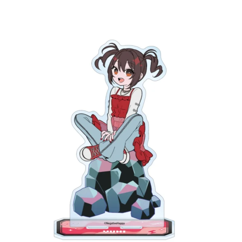 Negative Happy Chainsaw Edge 15CM Classic Anime Scene Acrylic Stand Figure Tabletop Display Ornament Collection Keychain