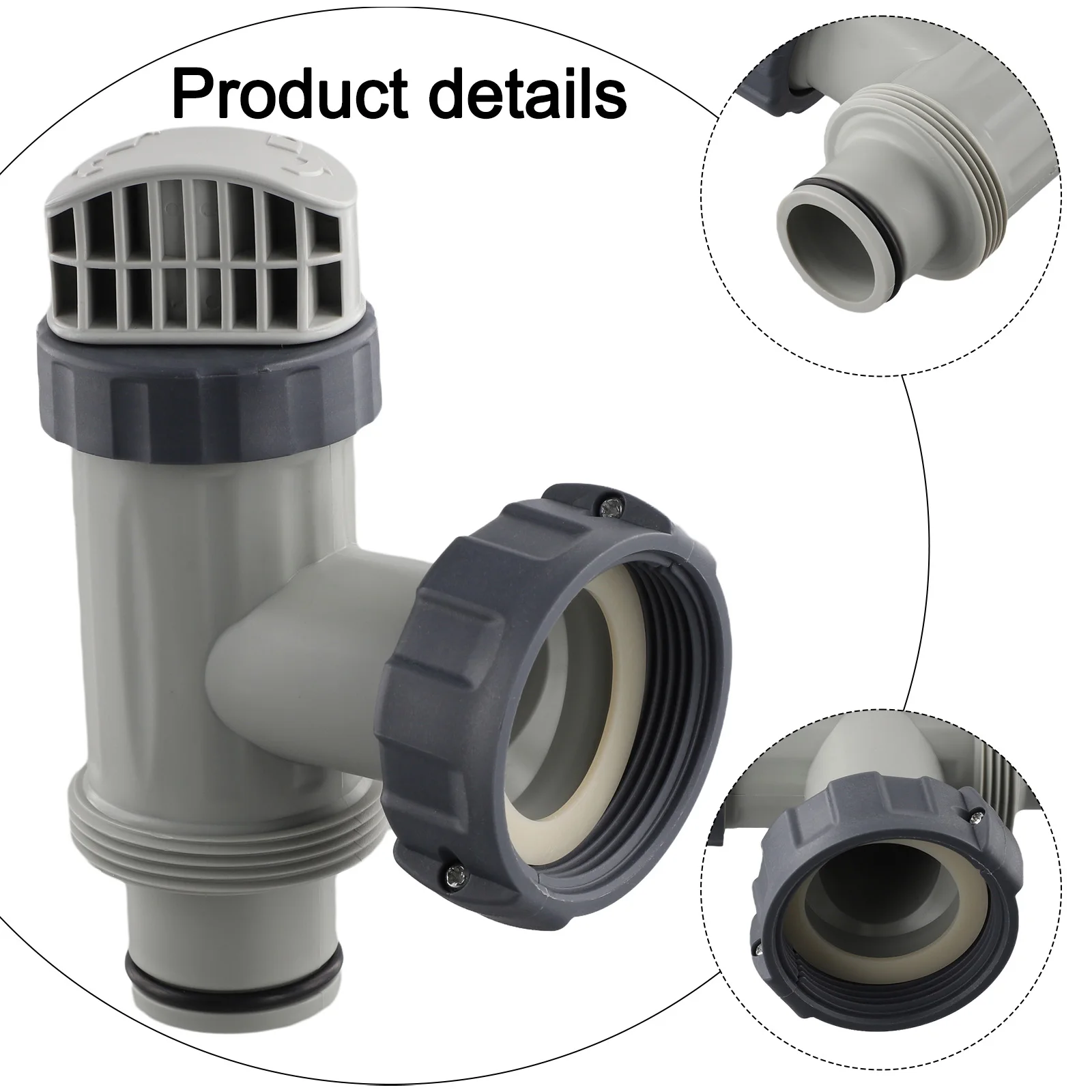 Pool Plunger Valve and Hose Adapter Type B for Intex Reliable Replacement for Above Ground Pool Filtration Systems