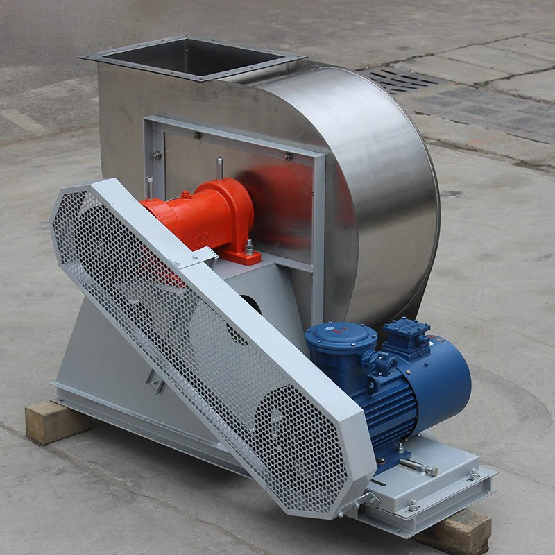 المعدات 4-72 الفولاذ المقاوم للصدأ قائم بذاته التيار المتناوب منفاخ كبير حجم الهواء ارتفاع درجة الحرارة مروحة الطرد المركزي حزام العادم #4