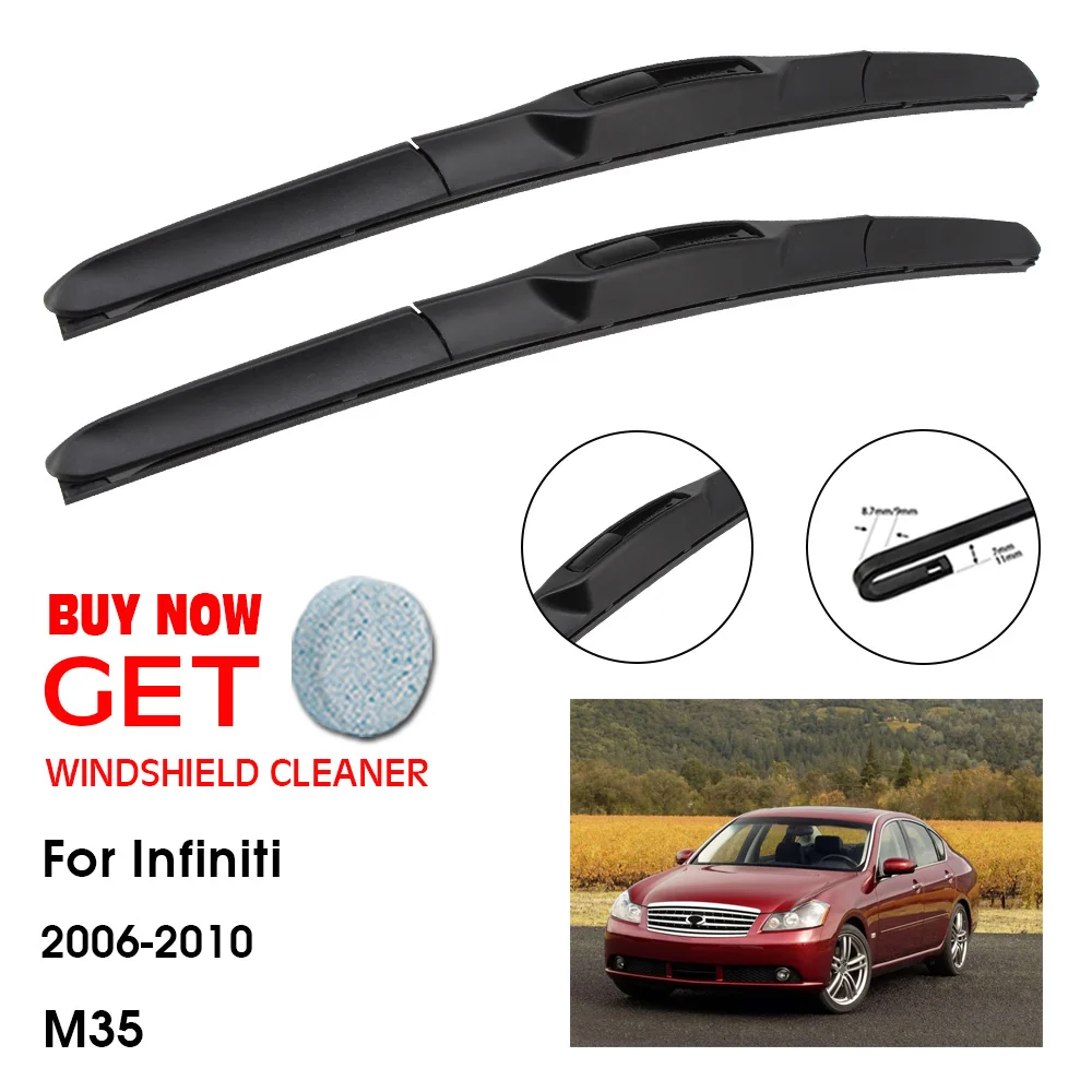 

Car Wiper For Infiniti M35 24"+19" 2006-2010 Front Window Washer Windscreen Windshield Wipers Blades Accessories