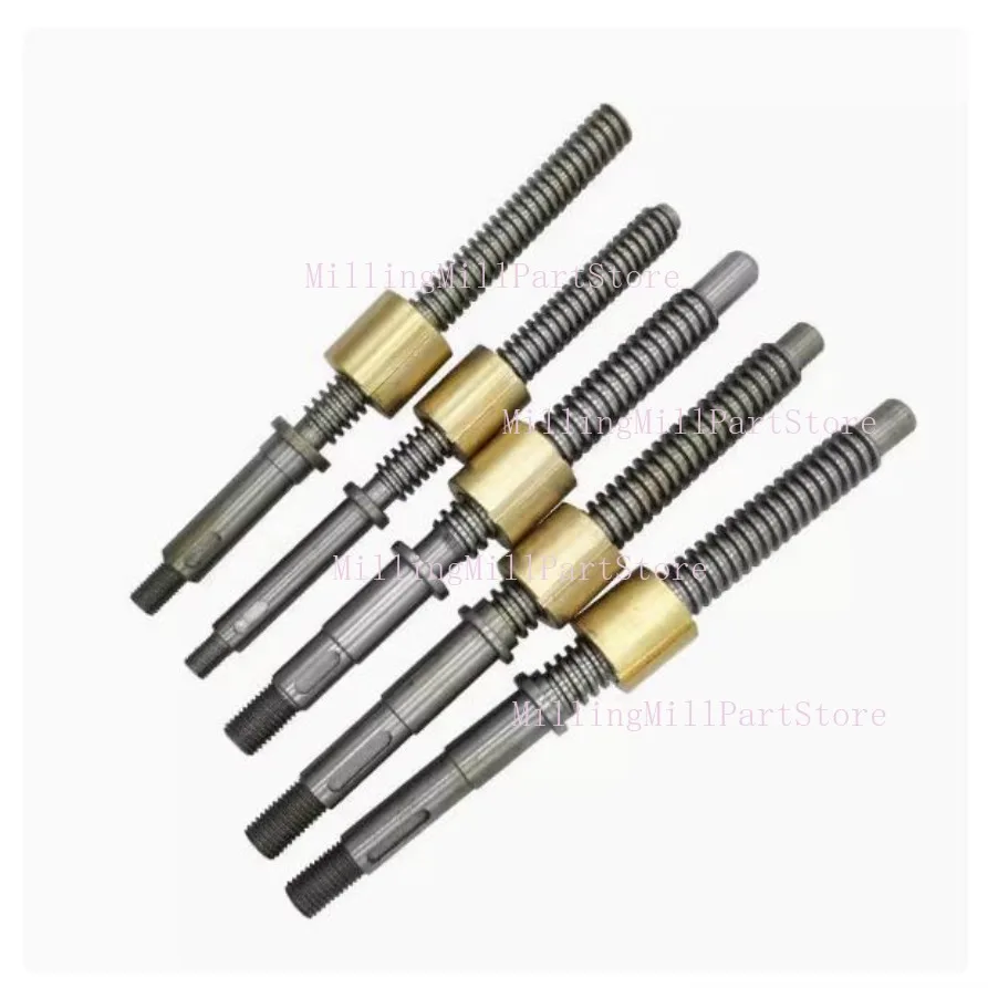 CNC Lathe Tailstock Lead Screw & Nut C6132 C6140A1 C6140D Total Length 252/255/263/285/310/340mm Lathe Accessories